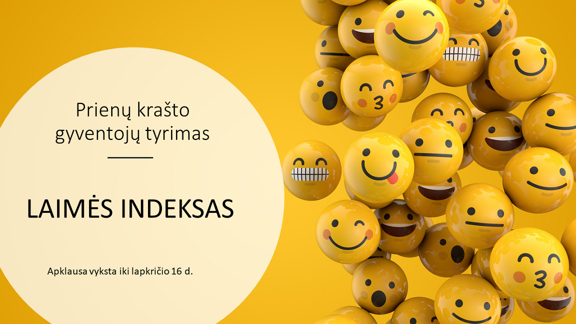 Prienu laimes indeksas baneris